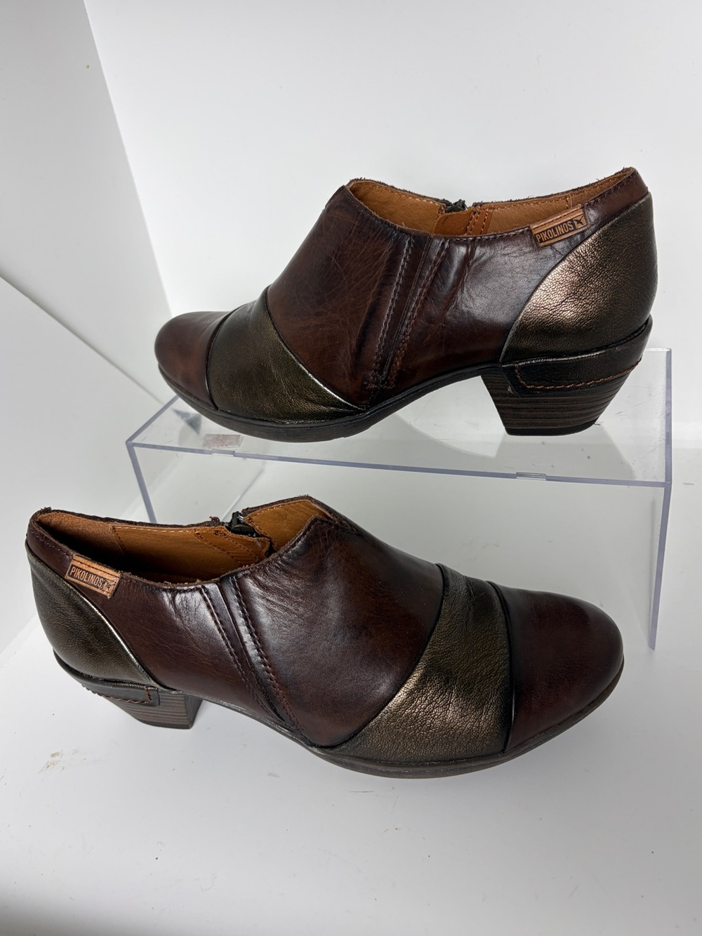 PIKOLINOS Malaga Shoe Bootie Brown Brown Leather; Size 38 (US 7.5-8)